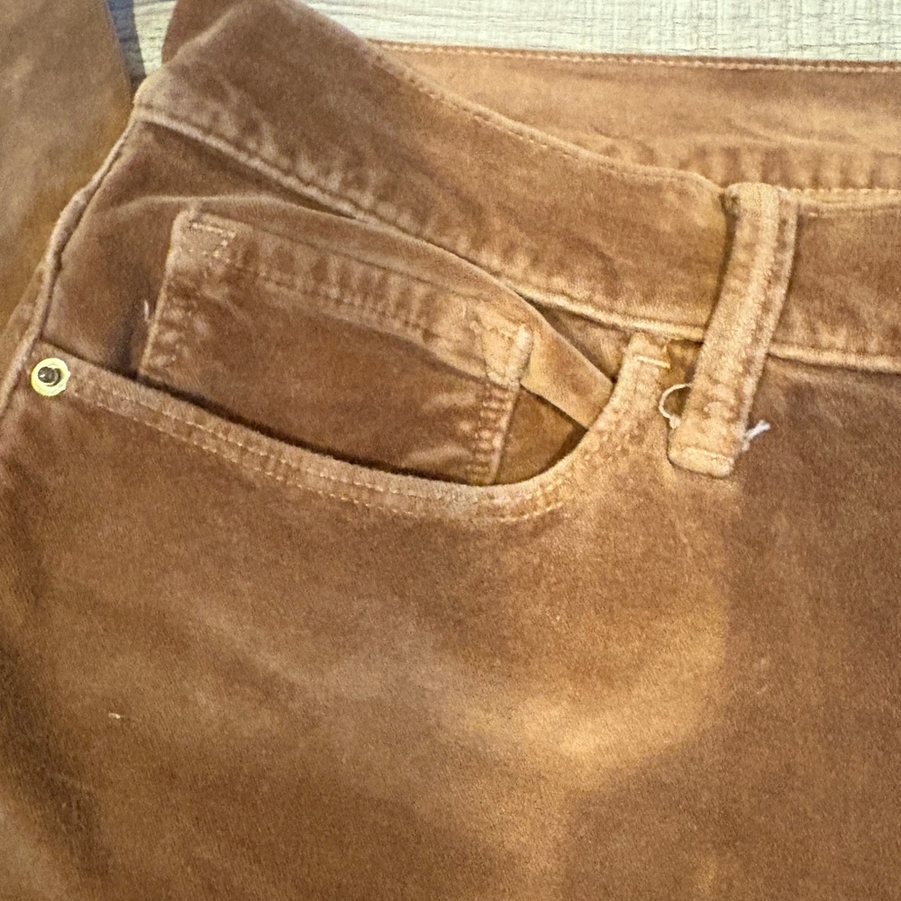 Frame Le Skinny De Jeanne Camel Velveteen Jean - Picture 7 of 11